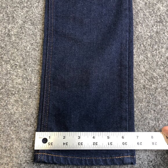 Mott and Bow Boyfriend Jeans Womens 28x32 Blue Denim Dark Wash Stretch Casual - Picture 8 of 11